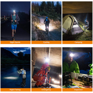 8 LED T6 Đèn pha 1300 lumen sáng đèn pin ngoài trời với 18650 Lithium Ion pin 8 chế độ sạc đèn pha - Product Image 6