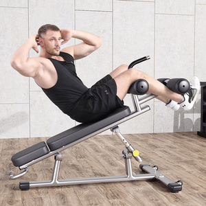 Banc de musculation commercial inclinable et <span class=keywords><strong>plat</strong></span> <span class=keywords><strong>pour</strong></span> exercices de sit-up et entraînement de force. Excellent équipement de sport <span class=keywords><strong>pour</strong></span> la salle de sport à domicile - Product Image 1