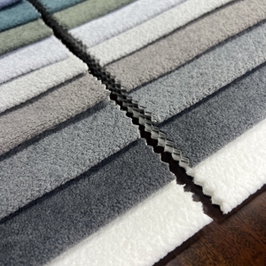 Thiết kế mới 230gsm Heavyweight giả Alpaca vải 100% polyester siêu mềm sofa vải dệt may nhà - Product Image 2