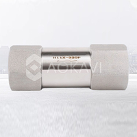 Válvula de retención de rosca hembra de acero inoxidable 316, válvula de retención de tipo dividido, válvula de retención hidráulica para control de fluidos
