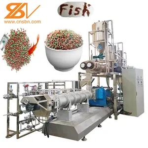 China factory aquaculture floating fish feed pellet meal extruder processing machine price