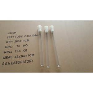 Tube à essai 16x100mm avec bouchon en silicone pour usage en laboratoire - Product Image 2