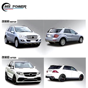 Kits Carrosserie de Gros <span class=keywords><strong>ML</strong></span>-Class <span class=keywords><strong>W164</strong></span> Mise à Niveau GLE W166 Pare-chocs Capot Ailes Phares Embouts d'Échappement <span class=keywords><strong>Accessoires</strong></span> Auto - Product Image 3