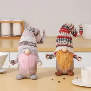 2024 anneler günü hediye fikirleri kahve kupa şef örme şapka Faceless bebek bebek ev dekorasyon oyuncak rugnome Gnome bebek