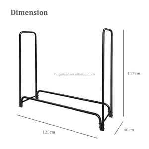 Porte-bûches en métal noir moderne et durable <span class=keywords><strong>de</strong></span> 4 pieds, résistant à l'eau, avec housse en Oxford <span class=keywords><strong>pour</strong></span> le stockage du <span class=keywords><strong>bois</strong></span> <span class=keywords><strong>de</strong></span> <span class=keywords><strong>chauffage</strong></span> - Product Image 2