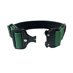 Collar de Perro de Nailon de 2 Capas Acolchado de Neopreno Suave con Hebilla de Metal Resistente Ajustable de Lujo de 4 cm - Product Image 3