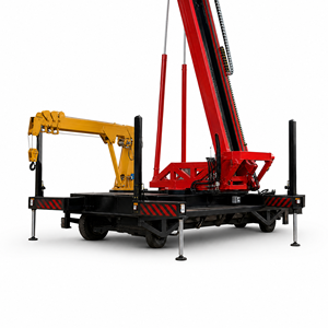 Machine de formage de tuiles de toiture mobiles avec grue, hauteur de levage 18,5 m - Product Image 3