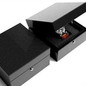 Đen Gloss Xem Winder Trường Hợp Sản Xuất Biểu Tượng Tùy Chỉnh In Đồng Hồ Hiển Thị Sang Trọng Bằng Gỗ Hộp Đồng Hồ - Product Image 6