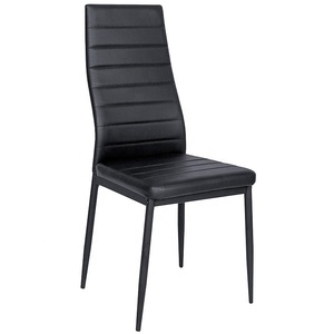5 Piece Kitchen <strong>Dining</strong> Table <strong>Set</strong> Glass Top and <strong>4</strong> <strong>Leather</strong> <strong>Chairs</strong> Dinette Black <strong>Dining</strong> Table <strong>Set</strong> - Product Image 5