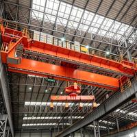 Pont roulant magnétique de 32 tonnes à double poutre pour l'opération de manutention de billettes d'acier en usine métallurgique