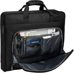 Sac fourre-tout pliable avec logo personnalisé housse anti-poussière sac de costume sac à main valise suspendue sacs de vêtements avec bandoulière - Product Image 2