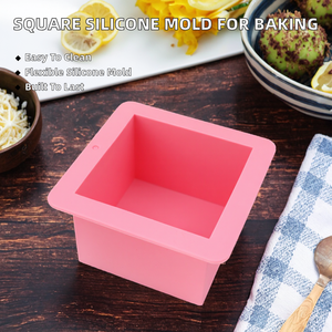 Nuevo Molde Cuadrado de Silicona Ecológico para Pan, Tostadas, Pasteles y Repostería, Molde Rectangular para Jabón y Velas de Resina, Herramienta de Cocina para Hornear - Product Image 2