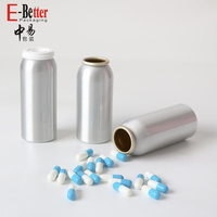 Boîtes d'emballage en aluminium personnalisées pour compléments alimentaires, boîtes en métal pour vitamines, flacons de pilules en métal, flacons de pilules avec bouchon à vis