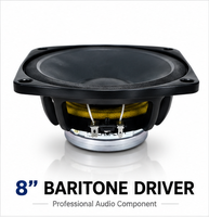 Haut-parleur PA néodyme 6 pouces 120W 8 ohms AES Bobine vocale 50mm Aimant N38SH Léger Haut-parleur de médium pour Line Array Passif Métal