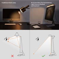 Barra de Luz LED para Monitor con Control Táctil de Aluminio, Base de Gravedad, Instalación Rápida en 1 Segundo, Antideslumbrante, Lámpara de Escritorio para Pantallas Planas