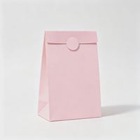 Sacs cadeaux en papier kraft coloré, sacs d'emballage pliables pour pâtisseries et bonbons, sacs d'emballage à fond plat, sacs en papier kraft