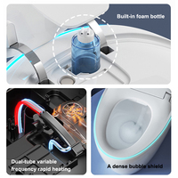 Offre Spéciale de forme ronde électronique en céramique Wc Intelligent cuvette de toilette en céramique une pièce salle de bain Wc automatique toilettes intelligentes