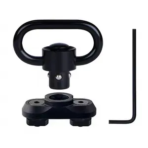 Tactical Hunting Heavy Phosphate Coated Secure Push Button Qd Sling Swivel Mount