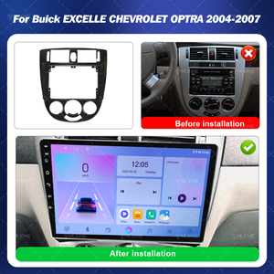 Maisimei Cadre de tableau de bord de voiture 9 pouces pour Buick <span class=keywords><strong>Hrv</strong></span> Excelle Chevrolet Optra 2004-2007 Cadre de tableau de bord de navigation LHD RHD - Product Image 5