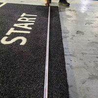 Vollständig Anpassbare Hinterhof-Fitnesstrainingsfläche Maßgefertigte 1M 1,5M Breite 8M 10M Garage Gym Rasen für Schlitten-Schubtraining