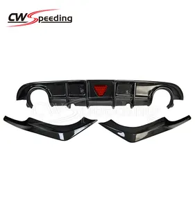 Máy Khuếch Tán Phía Sau Bằng Sợi CARBON Phong Cách C Với Đèn Pha Cho INFINITI Q60