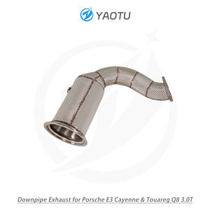 Tuyau d'échappement sans catalyseur en acier inoxydable YT Performance avec isolation, adapté aux Porsche E3 Cayenne 3.0T et Touareg Q8 3.0T - Product Image 3