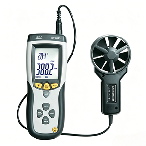 Medidor de Velocidad del Aire Portátil DT 8893 0.4-30m/s, Anemómetro con Termómetro IR sin Contacto - Product Image 5