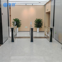 Torniquete de Barrera Abatible de Alta Seguridad con Control de Acceso por Código QR, Tarjeta, Reconocimiento Facial y RFID para Gimnasios