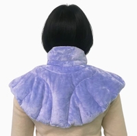 Heenlong Compresse Chauffante Portable pour le Cou, à Base de Graines Naturelles et d'Herbes, avec Balle en Argile, en Peluche, pour Thérapie Chaud/Froid