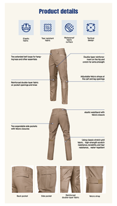 <span class=keywords><strong>Pantalon</strong></span> <span class=keywords><strong>de</strong></span> chasse et <span class=keywords><strong>de</strong></span> <span class=keywords><strong>randonnée</strong></span> <span class=keywords><strong>imperméable</strong></span> pour <span class=keywords><strong>homme</strong></span>, couleur kaki, <span class=keywords><strong>pantalon</strong></span> cargo tactique - Product Image 5