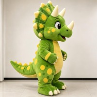 Costume de mascotte de dinosaure Triceratops mignon de dessin animé pour les fêtes d'enfants et les événements promotionnels scolaires