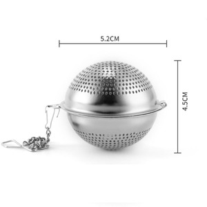 Infuseur à thé à chaîne ronde en acier inoxydable 304 pour thé en vrac - Product Image 6