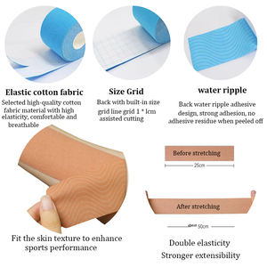 Nastro Kinesiologico per Viso Ipoallergenico con Motivi, Nastro Kinesiologico a <span class=keywords><strong>Strisce</strong></span>, Nastro Adesivo Atletico Personalizzabile - Product Image 5