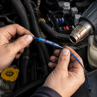 Kit de Conectores Termocontraíbles, Terminales de Cable Eléctrico Impermeables, Surtido de Conectores para Cableado Marino y Automotriz, 210 Piezas