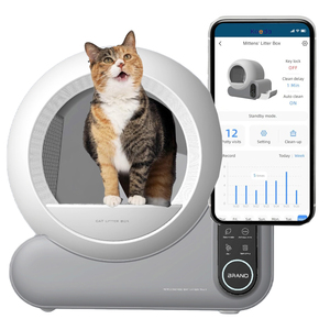 Caja de Arena Inteligente para Gatos, Extra Grande, 10 kg, de Plástico, Autolimpiable, con Control por Aplicación, Modelo ALB03 - Product Image 1