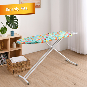 Haute qualité 2 couches 250gsm coton résistance <span class=keywords><strong>à</strong></span> la chaleur 124*38 cm couverture de planche <span class=keywords><strong>à</strong></span> <span class=keywords><strong>repasser</strong></span> avec bord élastique belle conception de chien - Product Image 2