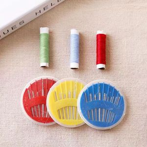Round Needle Box Hand Sewing Embroidery Needles Steel <b>Wire</b> 10 Needles Disc Storage DIY <b>Craft</b> Supplies - Product Image 3