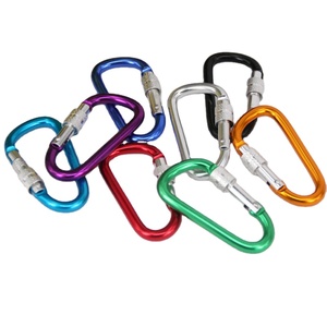 Porte-clés à clip noir, petit crochet à ressort, sécurité rotative, mini verrouillage, logo en aluminium personnalisé, <span class=keywords><strong>mousqueton</strong></span> métallique, vente en gros, pièces - Product Image 1