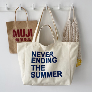 2025 tùy chỉnh in bông vải tote túi thông minh tái sử dụng sọc ba lô biểu tượng tùy chỉnh thân thiện với môi Sản phẩm mới khuyến mại - Product Image 5