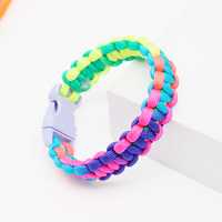 Taille personnalisée bricolage extérieur tactique survie Paracord Bracelet d'urgence réglable Bracelet pour hommes
