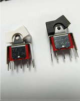 Mini interrupteur à bascule SPDT 3 broches 2 positions ON-ON 5A 250VAC avec support pour PCB, appareils électroménagers