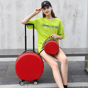 Set bagaglio da donna da 18 pollici in ABS + PC da viaggio con Trolley a mano da 9 \ "borsa per <span class=keywords><strong>valigia</strong></span> cosmetica per ragazze - Product Image 2