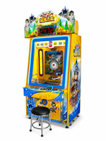 LECHUANG Machine d'arcade commerciale en métal, plastique et acrylique, personnalisable, avec système de récompense par jetons et médailles en anglais, équipement de jeu pour la famille