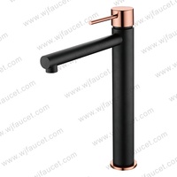 Keran wastafel kamar mandi, Grifo De Lavabo terpasang di dek hitam krom, keran wastafel kamar mandi, keran air tunggal, keran air panas dan dingin