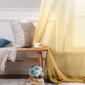Innermor Rideau transparent décoratif en voile de couleur dégradée <span class=keywords><strong>avec</strong></span> <span class=keywords><strong>oeillets</strong></span> pour le salon - Product Image 3
