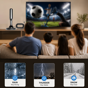 <span class=keywords><strong>Antenne</strong></span> <span class=keywords><strong>TV</strong></span> magnétique intérieure 4K 1080P pour la maison, le <span class=keywords><strong>camping</strong></span>-car et le <span class=keywords><strong>camping</strong></span>, ASTC DTMB, signal stable, <span class=keywords><strong>antenne</strong></span> HDTV avec câble de 5 m - Product Image 2
