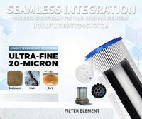Mini refroidisseur 0,3 CV avec compresseur, refroidisseur de bain de glace, double filtre et ozone pour usage domestique