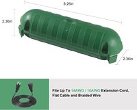 Boîte de connexion électrique étanche avec couvercle de sécurité pour rallonge intérieure/extérieure