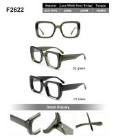 Monturas de Gafas Ópticas de Acetato de Alta Gama F2622, Unisex, para Prescripción Médica, Disponibles en Stock, MOQ 12PCS