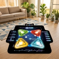 Tapis de danse électronique à LED multifonctionnel pour enfants, jeu interactif de fitness, tapis de danse lumineux, vente chaude